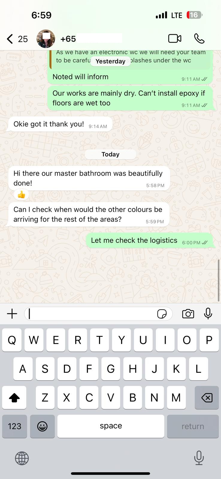 Customer testimonial